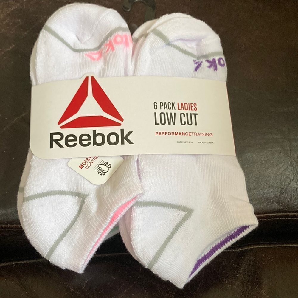 Reebok Performance Training Low Cut Socks 6pk